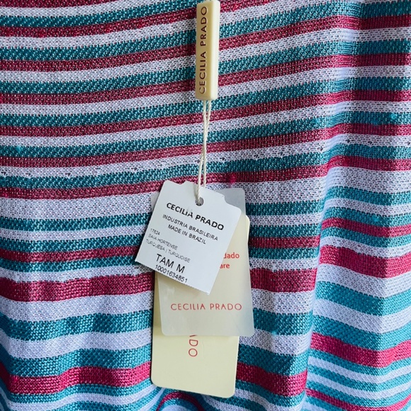 Anthropologie Cecilia Prado Knitted Midi Skirt in Striped A-Line Size M - Picture 5 of 16